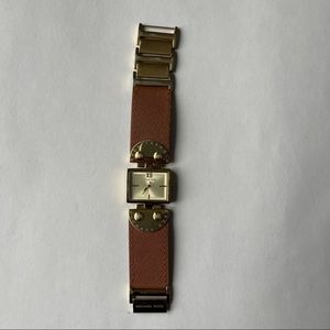 Michael Kors Rectangle Gold Tone Watch